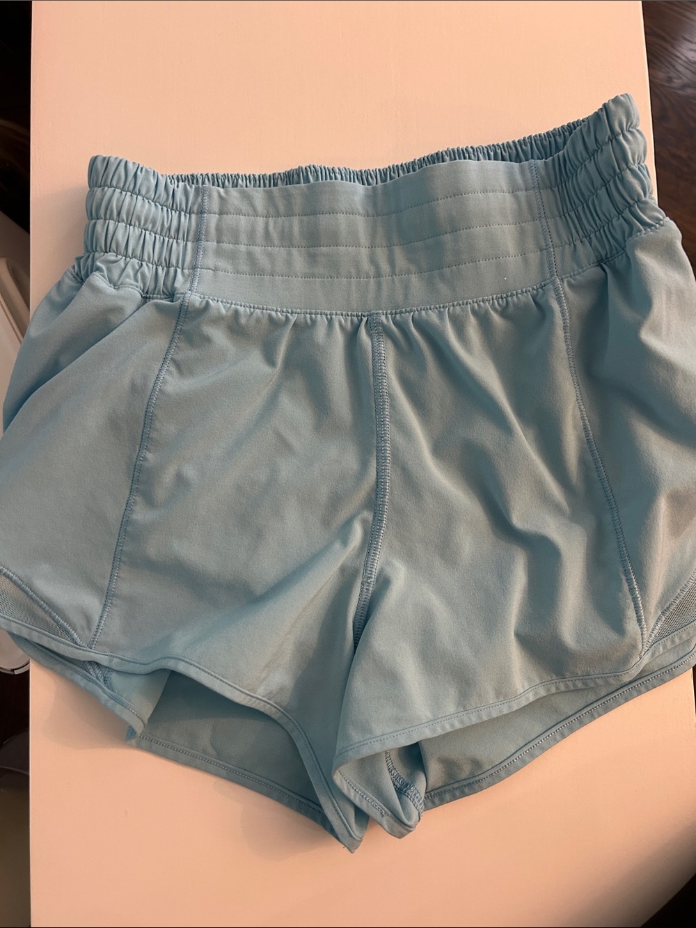 Lululemon size 4 shorts, high rise 2.5 inch Light Blue Women’s Shorts
